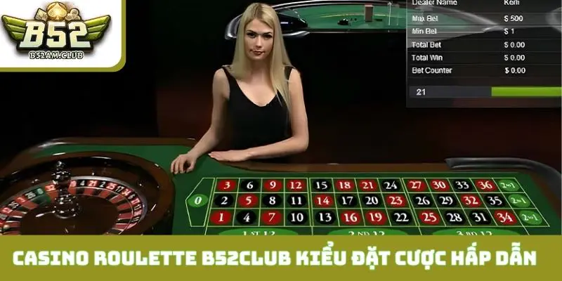 Casino Roulette B52CLUB với 4 kiểu đặt cược hấp dẫn
